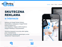 Tablet Screenshot of marketingonline.pl